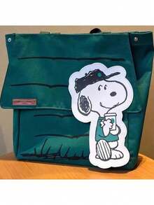 SNOOPY 1个新款史努比印花大容量休闲时尚手提包，女士旅行单肩包 - 彩色 - 查看 2