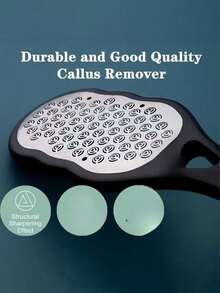 Dead Skin Remover, 1 Professional Stainless Steel Foot File, Pedicure Tool With Safety Splash Guard, Foot Trimmer, Foot Scrubber, Foot File, Foot Scaffold, Ergonomic Curved Handle For Easy Grip, And Dual-Grit (Coarse/Fine) Stainless Steel Exfoliating Surfaces - Durable Foot Skin Removal Tool With Sturdy,Valentine'S Day Gifts - Multicolor - View 6