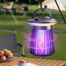 Outdoor Mückenabwehr, Elektrischer Mückenkiller, Elektrischer Fliegenklatsche, 3-stufig einstellbare Mückenabwehr-Lampe, Mückenabwehr, Fliegenfalle, Elektronischer Insektenvernichter für Innen- und Außenbereich, ABS Kunststoffgehäuse - Verschiedenfarbig - Übersicht 2