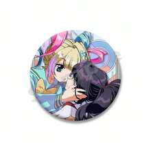 Cool Pink Needy Girl Pin de solapa Kangel Ame Chan insignia de dibujos animados hojalata broche redondo sombrero mochila accesorios regalos para fanáticos del juego T7EN - estilo-21 - Ver 42