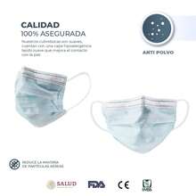 Cubrebocas Tricapa Infantil Sanwo 50 Pzs Termosellado Niños Ajuste Nasal - Ver 3