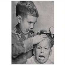 1幅复古理发店场景黑白无框帆布海报，怀旧经典艺术印刷品，适用于理发店、家居或办公室装饰，是房间装饰、理发服务、理发店装饰的理想之选。 - 4 - 查看 1