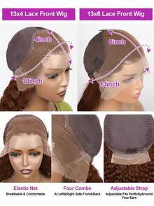 36 Inch Chocolate Brown Deep Wave Lace Front Wigs Human Hair 250 Density 13x6 HD Lace Frontal Wig 100% Brazilian Virgin Curly Human Hair Wig Pre Plucked Wet And Wavy Human Hair Wigs For Women Colored Brown Glueless Wig With Natural Hairline - S4 - 查看 10