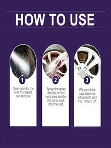 rayhong 汽车铁粉除锈剂，汽车漆面去污剂，除锈抛光清洁剂，快速与锈蚀反应，有效去除锈层，恢复汽车表面平整度。 - 液體 - 查看 4