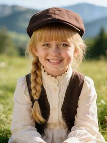 1 chiếc mũ beret thời trang kiểu Anh dành cho trẻ em, mũ lưỡi trai bằng vải lanh, kiểu dáng cổ điển retro dành cho bé trai và bé gái từ 8-16 tuổi. - Nhiều màu - Xem 3