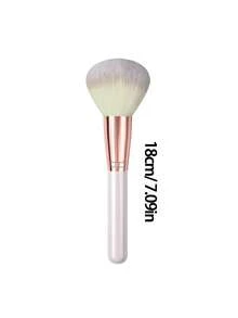 1支柔软纤维多功能化妆刷 - 散粉刷、腮红刷、修容刷、定妆刷，均匀取粉不飞粉，适合初学者和专业人士使用 - 白色 - 查看 8