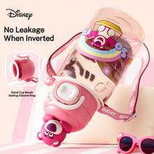Disney 580ML Kids Water Bottle, Dual Drinking Cup, Elementary Student Specialized, 3D Cartoon Portable Large Capacity Direct Drinking Straw Cup - Multicolor - View 6