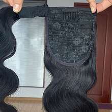 BINF Valentine's Date Look Human Hair Body Wave Ponytail With Magic Paste Warp Around Spring Flower Sea Check-In 100% Brazilian Virgin Human Hair Ponytail For Women Natural Color Valentine's Confession Look 8-24Inch Body Wave Ponytail Extension Human Hair Spring Outing Style Wrap Around Magic Paste Ponytail Clip In Spring Flower Sea Check-In Real Brazilian Virgin Human Hair Pieces Natural Black Couple Photo Shoot Style Ponytail Extension Human Hair Clip In Pony Tail Hair Extensions Early Spring Shopping Look Curly Wave Thick Natural Looking Hair Pieces Flower Sea Date Look Body Wave Human Hair Ponytail Spring Commute Style Magic Paste Warp Around Curly Human Hair Extension Valentine's Day Limited Wig - Body Wave Wrap Around Ponytail - 查看 6