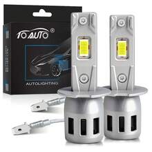 TOAUTO 2PCS 80W 25000LM H1 H3 Bi LED Headlights Bulbs Car Lamp CANBUS Hi/Low Beam Mini High Power Auto Spotlights Plug&Play Wireless Fog Lights 6000K 12V - A - View 11
