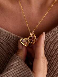 Customized Photo Frame Necklace, Personalized Commemorative Gifts, Gifts For Loved Ones, Gifts For Mom, Valentine's Day Gift - Multicolor - View 6