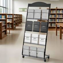Expandable Files - Bodenständer Mit Rollen-sockel, 4 Fächer - View 1