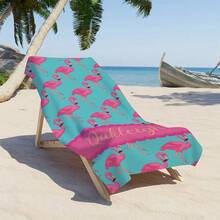 Custom Name Flamingo Beach Towel - Quick Dry, Super Absorbent & Soft - Perfect For Beach Parties, Poolside, Yoga & Swimming,Custom Birthday Summer Gift For Girls - Multicolor - View 11