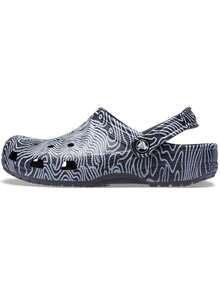 Crocs Unisex-Adult Classic Graphic Clogs - Deep Navy/Multi - View 3