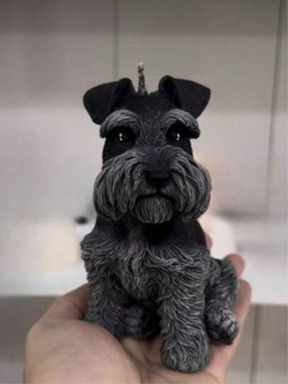 贵宾犬装饰模具，耐热 | 高弹性软硅胶模具，用途广泛 - 可用于制作蜡烛、石膏/绘画、捏捏乐/解压玩具、摄影背景、节日和派对家居装饰、手工礼品。一体成型，柔韧易清洗，可重复使用。