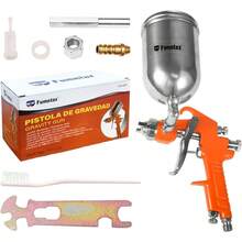 ¡RecomendadoPistola de Gravedad Pistola de Pintura Pistola de Aerosol de Aire Pistola de Pulverización Boquilla de 1.4 mm, 600CC, SW-19401¡Top de Temporada - Naranja - Ver 11