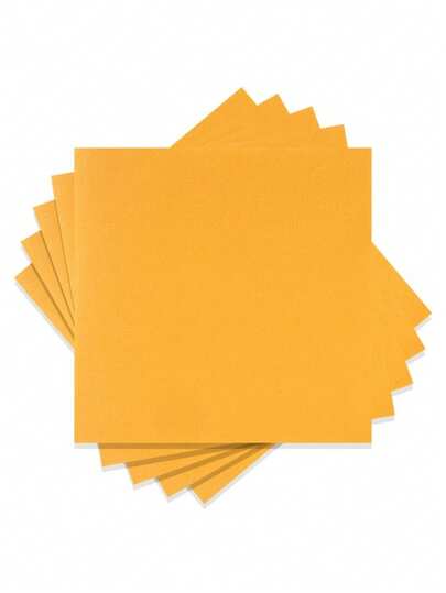 20张/套、40张/套、60张/套，加厚柔软吸水橘黄色餐巾纸，双层柔软纸巾，展开尺寸33厘米*33厘米，适用于：婚礼、茶会、生日派对装饰、派对装饰、派对用品、节日装饰、节日用品
