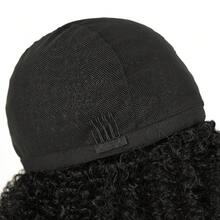 12Inch Kinky Curly Wig Unisex-Adult Basics Style, High Temperature Fiber And Protein Filaments Elastic Net Cap, Lightweight Breathable 150% Density, Suitable For All People - Multicolor - View 5