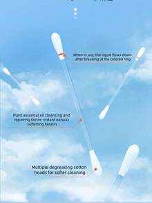 一次性宠物清洁棉签，含清洁精油，可用于清洁狗狗和猫咪的耳朵、眼睛，去除耳垢、眼药水和泪渍，清洁棒，深受爱狗人士和狗妈妈以及爱猫人士和猫妈妈的喜爱，温和清洁。 - 彩色 - 查看 10