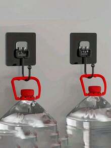 10Pcs Strong Adhesive Wall Hooks Waterproof No Drill Heavy Duty Hooks For Towel Coat Hat Key Bathroom Kitchen Home Organizer - Multicolor - View 3