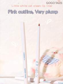 GOGO TALES Lip Liner Pencil, Natural Nude Matte Waterproof Shaping Plumping Lip, Velvet Matte Texture, Precise Outline, Long-Lasting Non-Bleeding Lip Liner, Suitable For Beginners GOGOTALES - G02 TEA POWDER - View 2