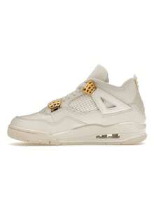 Air Jordan 4 Retro 'Metallic Gold' Cream Sail Black Sneakers Women AQ9129-170 - 彩色 - 查看 5