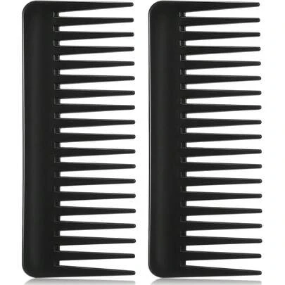 Wide-Tooth Comb, Suitable For Curly, Wet And Dry Hair, No Handle Detangling Accessory