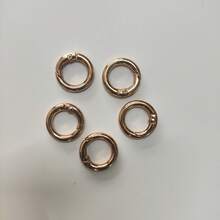 5pcs Round Keychain Clips, Carabiners, Suitable For Keys, Buckles, Bags, Wallets - Keychain Hooks Replacement, DIY Crafts, Gifts, Souvenirs, Car Accessories, Cute Goth Y2K - Multicolor - View 14