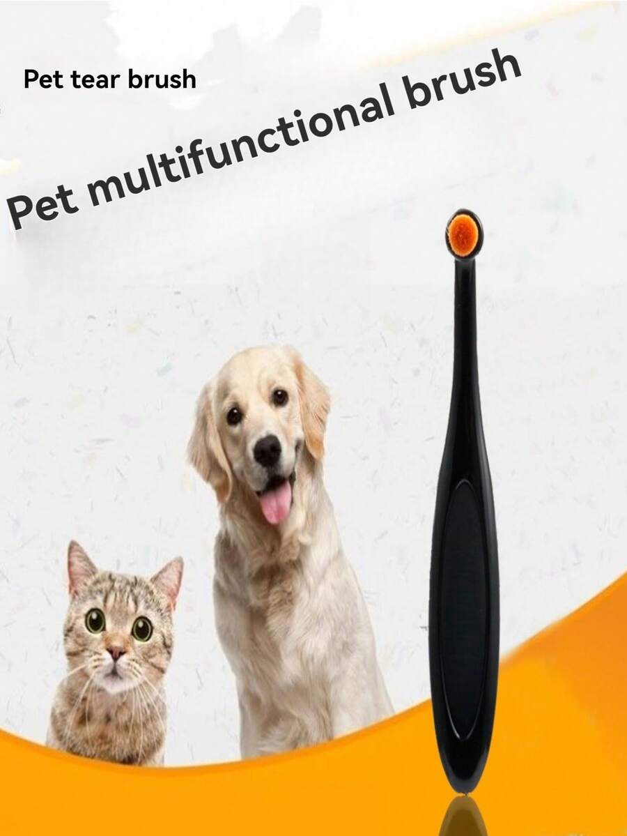 1/2支装宠物泪痕清洁刷，软毛宠物眼部清洁工具，便携式宠物美容工具，宠物眼部护理刷，宠物泪痕清洁液，宠物眼部清洁刷，宠物泪痕清洁刷，宠物美容刷，宠物眼部刷 - 彩色 - 查看 1
