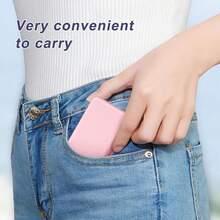 LED化妆镜，带灯化妆镜，便携式迷你化妆镜，LED灯旅行便携化妆镜，口袋镜带灯化妆镜，可调光放大折叠化妆镜，触摸屏亮度可调，多功能桌面化妆镜，适用于学生宿舍、旅行、化妆、办公室、卧室，情人节/母亲节送给女性的最佳礼物 - 彩色 - 查看 3