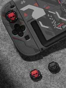 GeekShare 4pcs Skull Design Silicone Thumb Grip Caps, Protective Covers For Nintendo Switch 2/Switch 2 Pro, Gaming Accessories - View 2