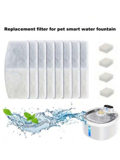 Automatic Pet Water Dispenser Replacement Filter Cartridge & Sponge Set, Suitable For Automatic Pet Water Fountain, 5-Layer Filtration System Replacement Filter Cartridge