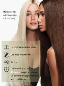 DNE HAIR 10 Stück Tape-In Haarverlängerungen 100% Echthaar #P4/27 Mittelbraun mit Highlights Hellbraun, gerade Stil in Längen von 14-22 Zoll, seidig nahtlos unsichtbar, hochwertige dicke Enden, gesunde Echthaar-Verlängerungen für dünnes Haar und Salon-Verwendung sowie für den täglichen Gebrauch aller Frauen/Mädchen - SP4/27 - Übersicht 10