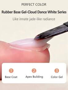 Bộ 12 màu gel nền cao su, độ bóng cao, 8ml, lớp sơn lót linh hoạt, sơn gel móng tay dễ tẩy rửa, thích hợp cho salon và tự làm móng tại nhà. Màu sắc hoàn hảo! - Nhiều màu - Xem 3