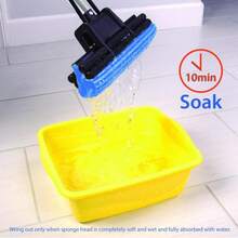 Kitchen + Home PVA Sponge Roller Mop - 11" Quadruple Roller All Purpose Floor Cleaner - White - 查看 3