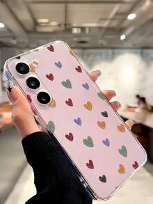 1个彩色线条爱心手机壳，软质保护套，兼容华为荣耀、Galaxy A04e/12/A13/A14/A34/A50/A52/A53/A54/S21/S22/S23/S24/S25/S25Ultra/S25FE/S26/S26 Plus/S26 Ultra/S26 Edge、6A/7A/8A、12T/13T/15T/15T Pro，国际版，非国内版 - 無色 - 查看 7