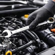 12-Piece Metric Ratcheting Combination Wrench Set 8–15mm, Double-Ended Open & Box End Spanner Set For Auto & Mechanical Repair - 12pcs - View 4