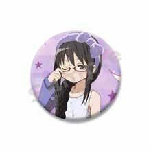 Broches de, figura de Anime Madoka Kaname Homura Akemi, insignia de Cosplay, mochila, alfileres de botón para ropa, regalos UZHA - estilo-27 - Ver 10