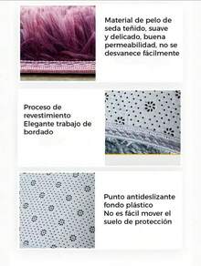 150cm*200cm   Alfombra de gato de estilo mediterráneo, dormitorio, sala de estar, tatami, chica linda, guardarropa, cabecera - Morado - Ver 3