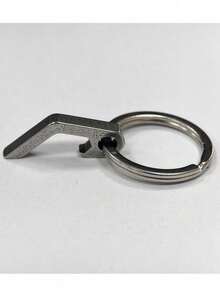 1/2pcs Creative Mini Bottle Opener Keychain, Multi-Functional Keyring, Suitable Gift For Boyfriend - Multicolor - View 4
