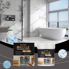 大理石抛光膏、厨房石英石台面划痕去除剂、瓷砖污渍清洁剂和增亮剂 - 100g - 查看 5