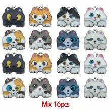 1pack Enamel Cat Charms Alloy Enamel Pendants Cute Animal Pendants Lovely Cute Kitty Charm For Bracelet DIY Necklace Earrings Keychain Dangle Craft Jewelry Making - Multicolor - View 12