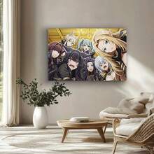 Framed The Eminence In Shadow Anime Poster Canvas Wall Art Dramatic Character Art With Dynamic Poses & Expressions -  Anime Decor For Bedroom, Living Room, Office For Living Room, Bedroom, Kitchen,Restroom Decoration - Encadré - Voir 2