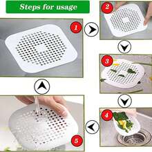 1/2 Pcs Silicone Sink Strainer, Sink Filter, Kitchen And Bathroom Accessories, Prevents Clogging And Odors, Suitable For Bathroom, Bathtub, And Kitchen Sinks, Bathroom Tools - Multicolor - View 6
