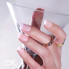 FANDAMEI Press On Nails, 24 Colors 576PCS Press On Nails Short Square Matte Glossy. Glitter Nails Short Round. Natural Fit Lightweight Fake Nails Natural For Nail Art - 霧面/亮面/閃光/法式尖頭 - 查看 3