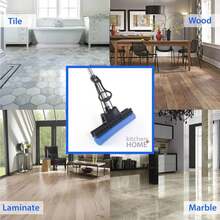 Kitchen + Home PVA Sponge Roller Mop - 11" Quadruple Roller All Purpose Floor Cleaner - White - 查看 4