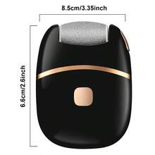 Black Foot Grinding Machine, USB Charging, Easy To Carry And Use, Remove Dead Skin And Calluses From Feet, And Give You Smooth And Delicate Skin. You Can Freely Choose A Single Machine Or Add A Combination Of Replacing Grinding Heads Battery Capacity 400mAh - A - View 4