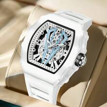 2026 New Men's Quartz Watch, 44mm Large Dial, 30M Water Resistant, Silicone Strap, Couple's Gift - one-size - View 2