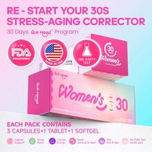 Quit Mood Women's 30-Day Daily Nutrition Pack | Multiple Nutrients Multivitamin Supplement With Capsules, Tablets & Softgels | Supports Energy, Immune & Overall Health & Wellness - 1 hộp, đủ dùng trong 30 ngày. - Xem 3