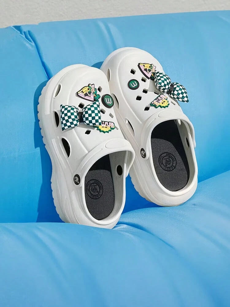 CAMEL CROWN Women's Outdoor Casual Sandals, Thick Bottom Two Wear Sandals Casual Beach Slippers Cave Shoes - White - View 1