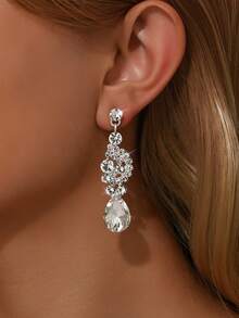 1对优雅奢华宫廷风镂空花朵耳坠，女士度假风，情人节、妈妈、母亲节礼物 - 1434 - 查看 4